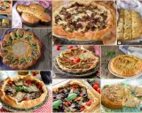 Collage di torte salate velocissime: rustiche, con verdure, carne e formaggio, perfette per ogni occasione.
